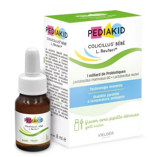 Colic Relief Drops for Infants: Pediakid Colicullus Baby Probiotics (8ml)