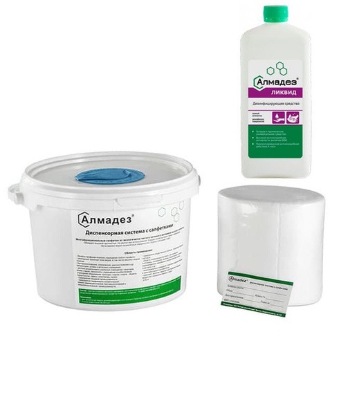 AlmaDez Liquid 1L & 3L Dispenser System with 200 Dry Wipes (12x20cm)