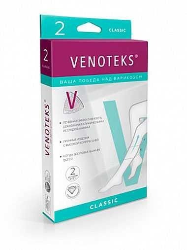 Venoteks Black Compression Stockings, Class 1