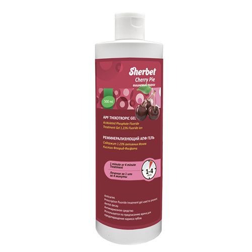 Sherbet Remineralizing APF Gel, Cherry Pie, 500ml