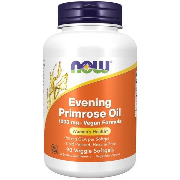 Evening Primrose Oil 1000mg (90 Capsules): Supports Hormonal Balance & Skin Health