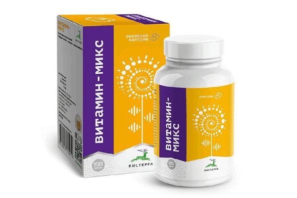 Visterra Vitamin-Mix Capsules (180 Count): Natural Vitamin & Mineral Supplement