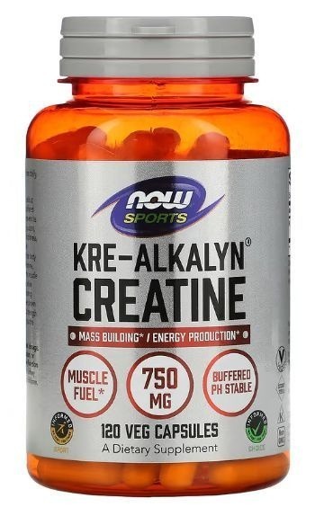 Now Kre-Alkalyn Creatine 750mg (120 Capsules): Boost Performance & Recovery