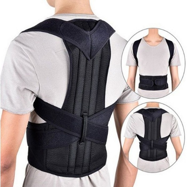 ZNLUX 864023 Unisex Black Orthopedic Corset (Medium)