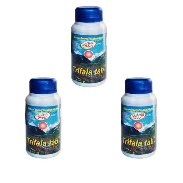 Triphala Tablets for Gut Health & Body Cleansing (3 x 200 Tablets)