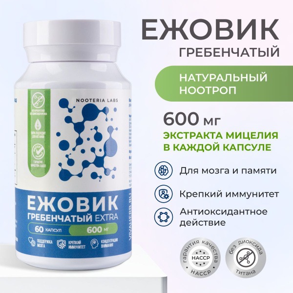 Lion's Mane Extract: Nootropic for Brain, Memory & Energy (60 Capsules)
