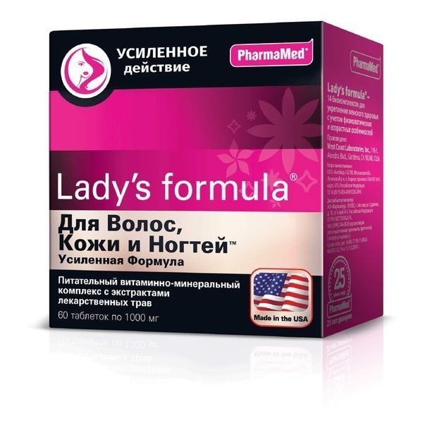Lady's Formula Hair, Skin & Nails Supplement - 60 Tablets
