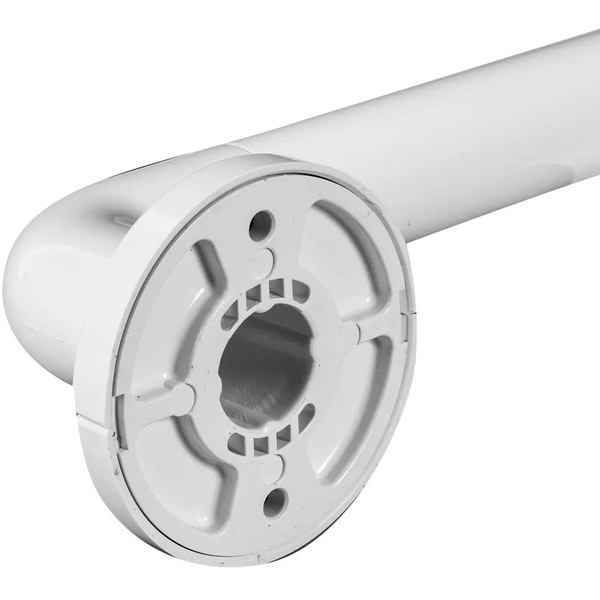 White Aluminum Bathroom Grab Bar (1-Piece)