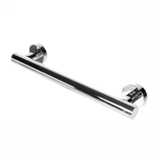 Silver Steel Bathroom Grab Bar (1-Pack)