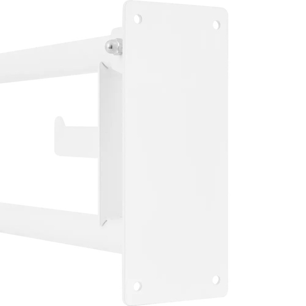 White Steel Bathroom Grab Bar (1-Piece)