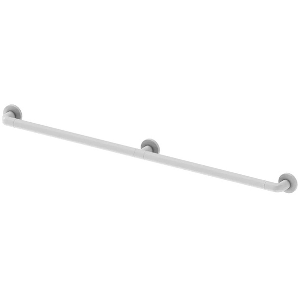 White Aluminum Bathroom Grab Bar (1-Pack)