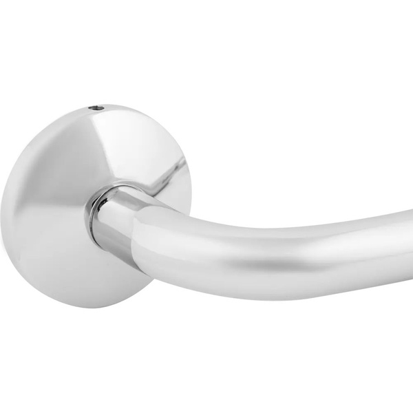 Silver Steel Bathroom Grab Bar - Sturdy & Reliable