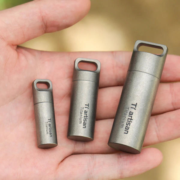 Titanium Pill Case Set (S, M, L) - EDC