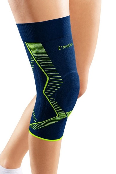 Genumedi E+motion 3.0 Knee Brace with Silicone Patellar Ring (Wide Thigh, Blue-Green)