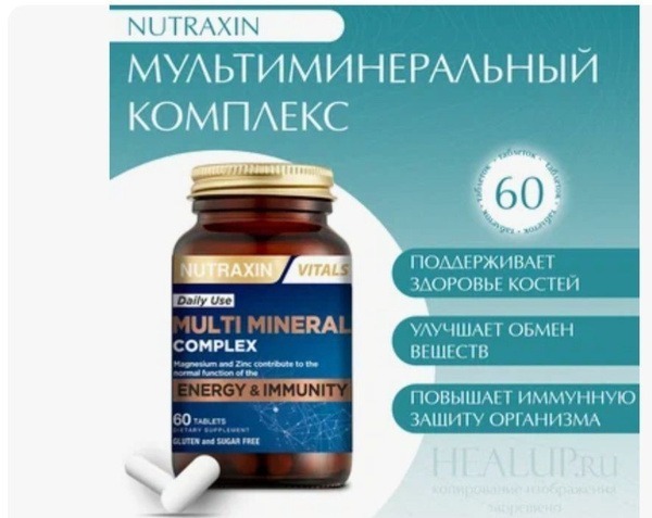 Nutraxin Multimineral Complex: Complete Mineral Supplement