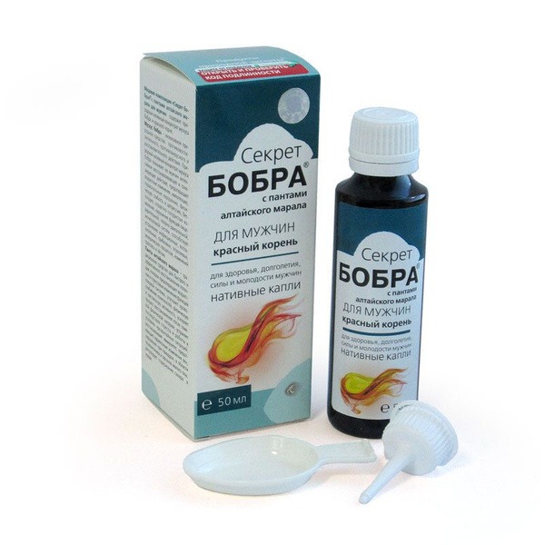 Beaver Castoreum Drops with Red Root for Men - 50ml (Sashera-Med)