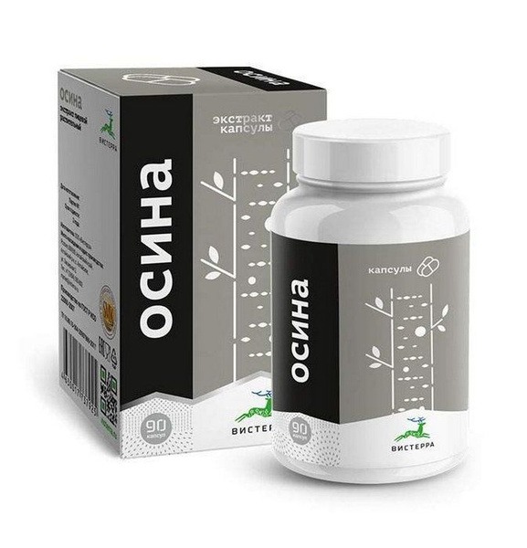Visterra Aspen Bark Extract, 90 Capsules