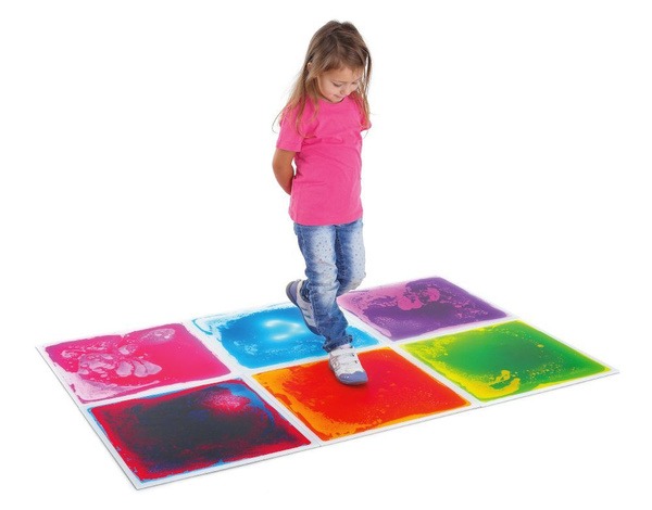 Colorful Gel-Filled Sensory Mats (6-Pack)