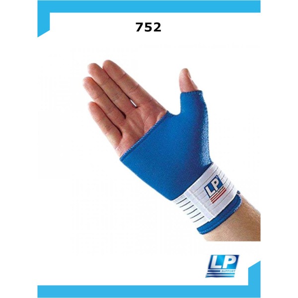 Neoprene Wrist & Thumb Support Brace (LP 752, XL, Blue)