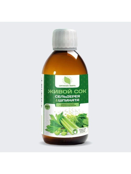 Celery & Spinach Juice - 250ml Cold-Pressed