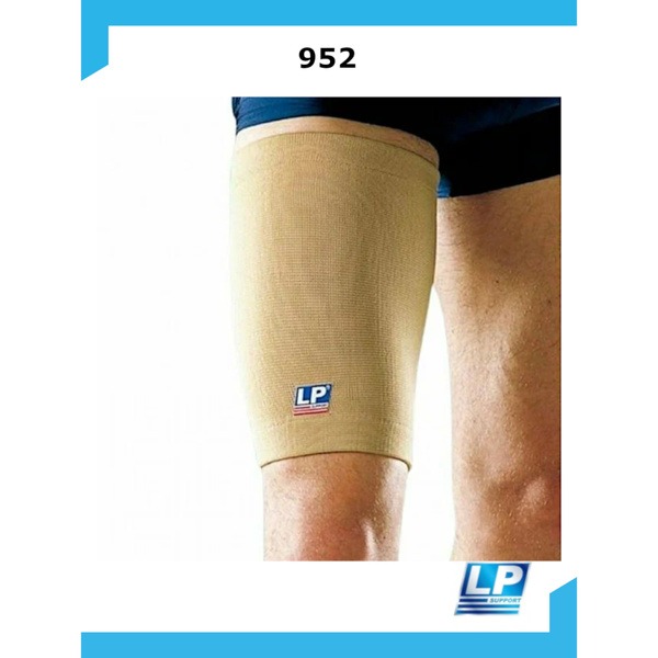 Beige 4-Way Stretch Thigh Support, XL