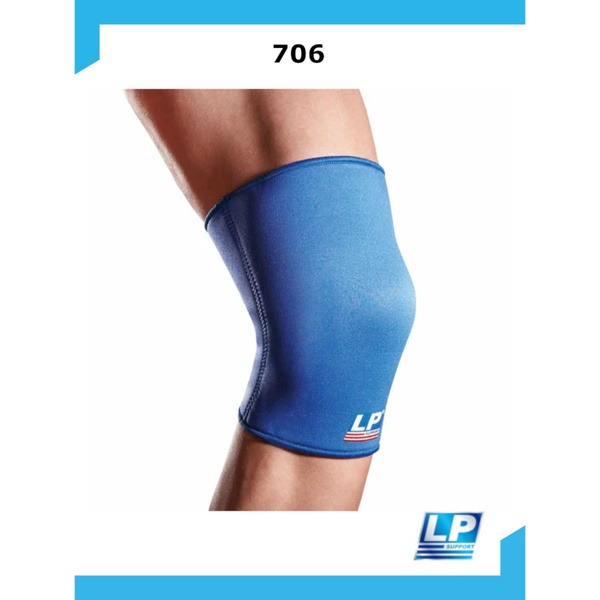 Neoprene Knee Support with Closed Patella (706S, Small, Blue)