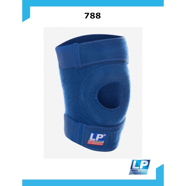 Neoprene Open Patella Knee Support Brace (Blue)