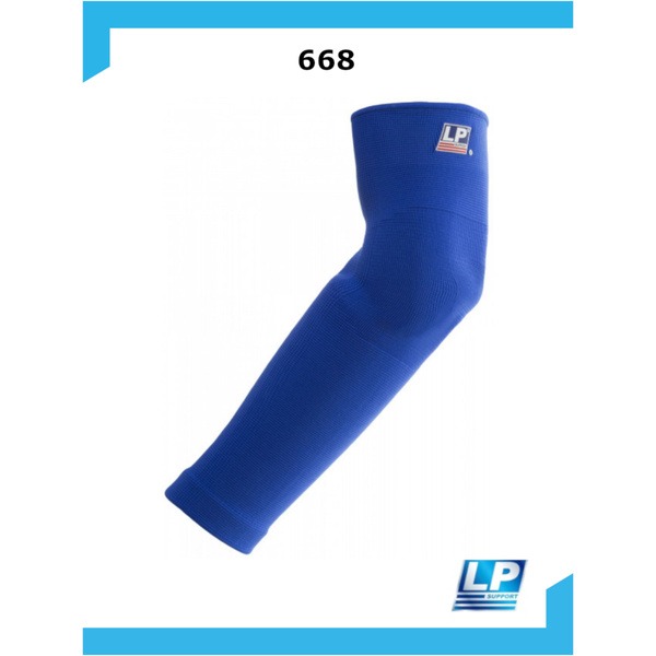 Extended 4-Way Stretch Elbow Support, Large, Blue
