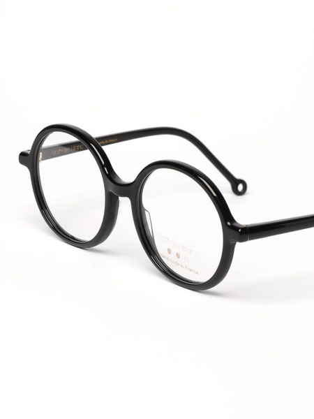 Nathalie Blanc Manon Black Eyeglass Frames