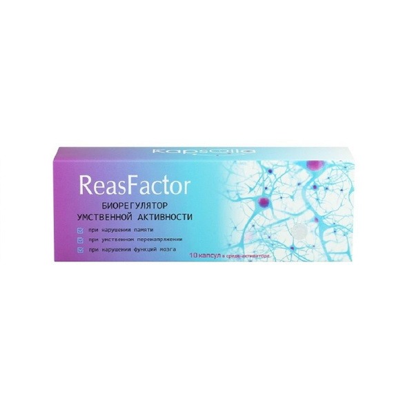 ReasFactor Cognitive Enhancer: 10 Capsules (Sashera-Med)