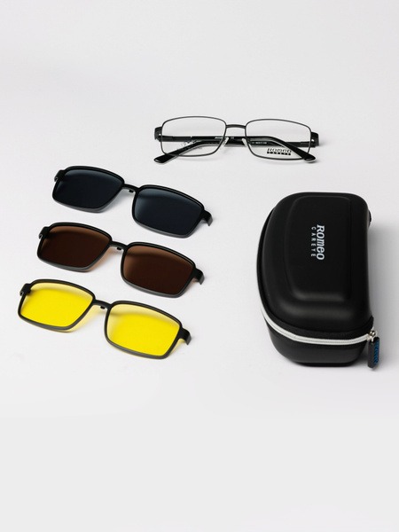 Men's 4-in-1 Magnetic Clip-On Sunglasses: Romeo Careye