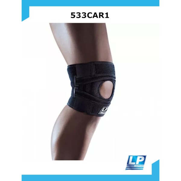 COOLPRENE X Knee Support with Reinforced Straps (Open Patella)