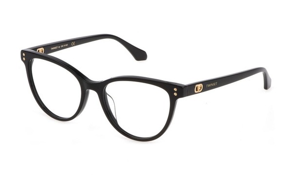 TWINSET VTW007 Shiny Black Eyeglasses Frames
