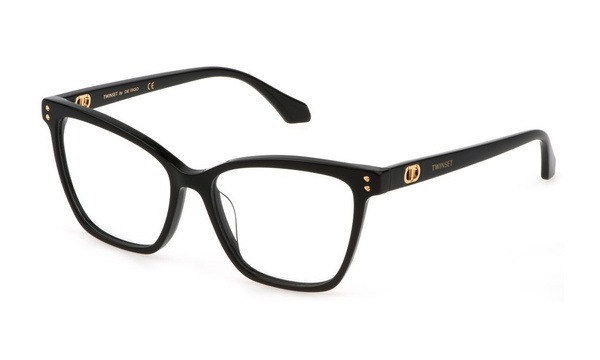 TWINSET VTW006 Shiny Black Eyeglass Frames