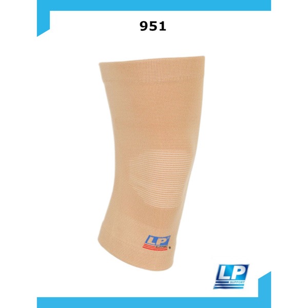 Beige Elastic Knee Support LP 4 Way 951, XL