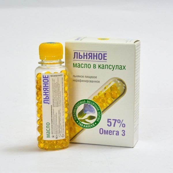 Flaxseed Oil Capsules 180 Count (0.3g Each)