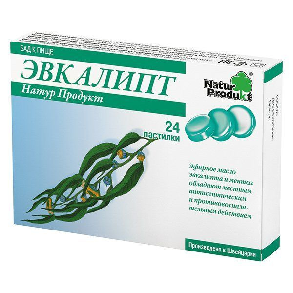 Eucalyptus NaturProduct Lozenges 2.5g x 24
