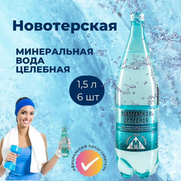 Novoterkaya Healing Mineral Water (1.5L, 6-Pack)