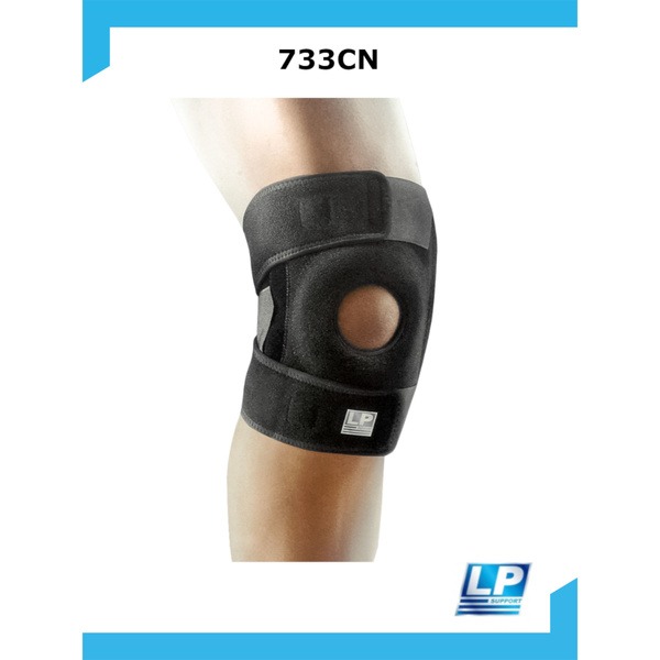 Neoprene Knee Brace with Lateral Supports (Open Patella) - COOLPRENE