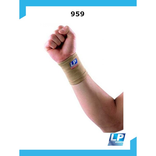 Elastic Wrist Support (Medium, Beige)