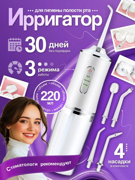 Portable Cordless Oral Irrigator: Best for Braces, Implants & Sensitive Gums