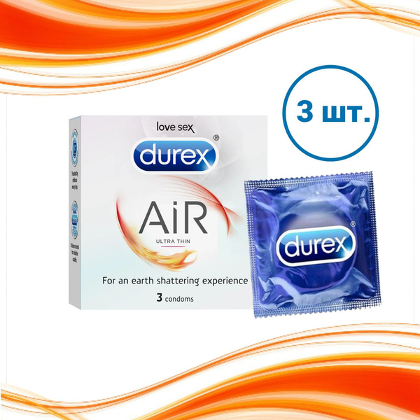 Durex Air Ultra Thin Condoms, 3 Pack