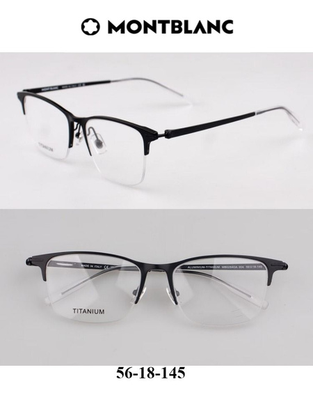 Montblanc MB0284OA Titanium Eyeglass Frames for Myopia