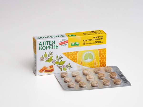 Honey-Flavored Althea Root Cough Drops, 15 x 500mg, Aklen
