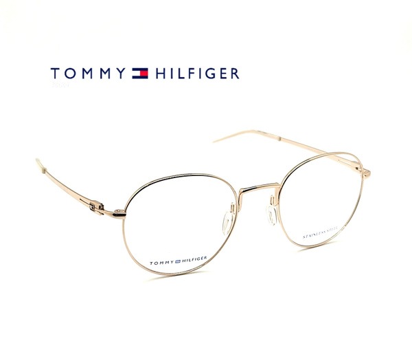 Tommy Hilfiger Round Gold Eyeglass Frames