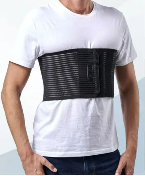 Men's Chest Support Bandage BKG-413 - Size Small (Black)