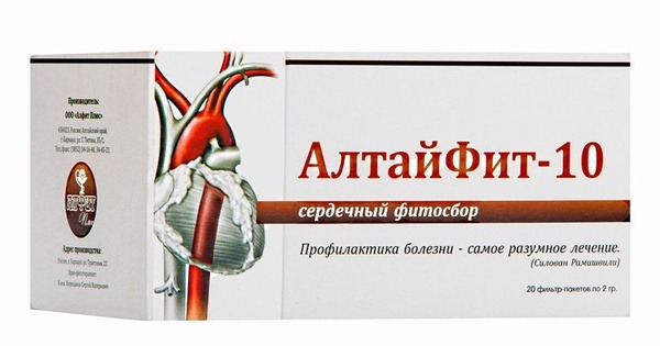 Altayfit-10 Heart Blend Herbal Tea: 20 Sachets (2g Each)