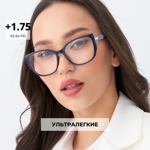 Women's Cat Eye Reading Glasses +1.75 Diopter