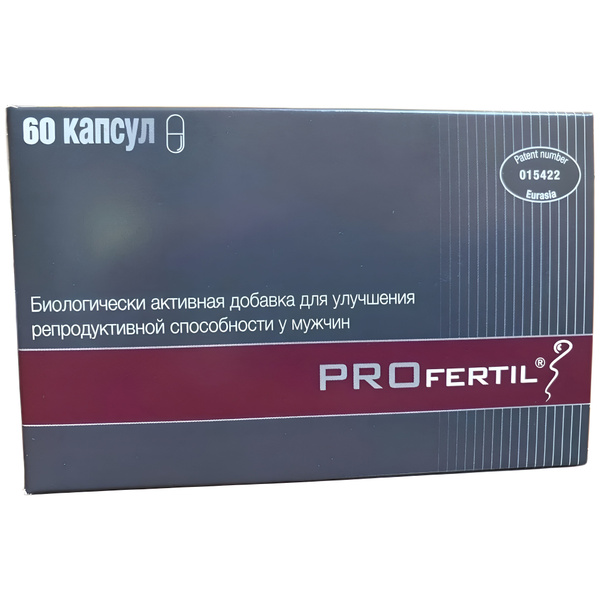 PROfertil for Male Infertility: 60 Capsules (880mg) - Improve Sperm Viability & Reproductive Health