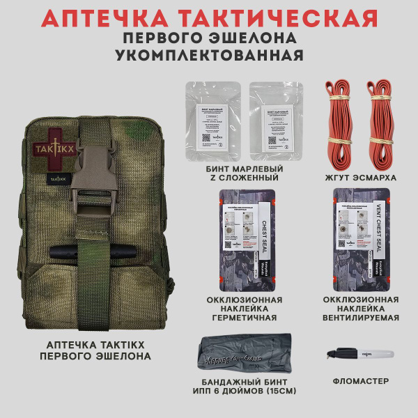 Tactical First-Aid Kit: Complete & Compact by TAKTIKX